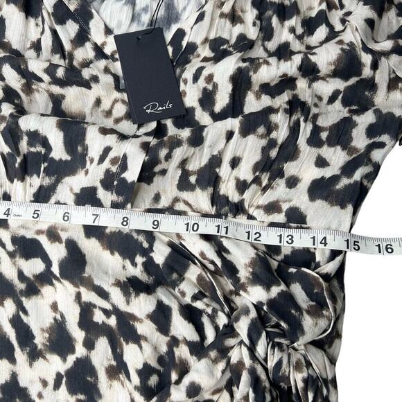 New Women’s Rails Tyra Blurred Cheetah Dress Size M - Picture 13 of 14